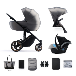 Kinderkraft kočík 3v1 PRIME 2 2023 SHADOW GREY